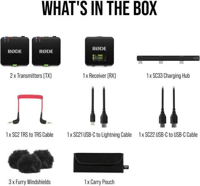 Alt view image 7 of 14 - RODE Microphone Wireless GO (Gen 3) 2-Person Compact Digital Wireless Microphone System/Recorder (2.4 GHz, Black)