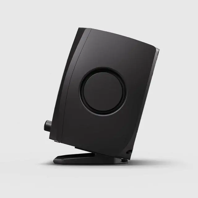 Alt view image 5 of 7 - Adam Audio D3V(Black) Active Desktop Monitoring System Bundle with 2x Auray IP-S Isolation Pad for Studio Monitor and Comprehensive Stereo Mini Male to Stereo Mini Male Cable -6'