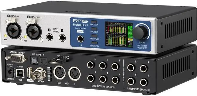 Alt view image 2 of 7 - RME Fireface UCX II Desktop 20x20 USB Audio/MIDI Interface Bundle with Ferrofish Pulse8 AE 8x8 AD/DA Converter with ADAT