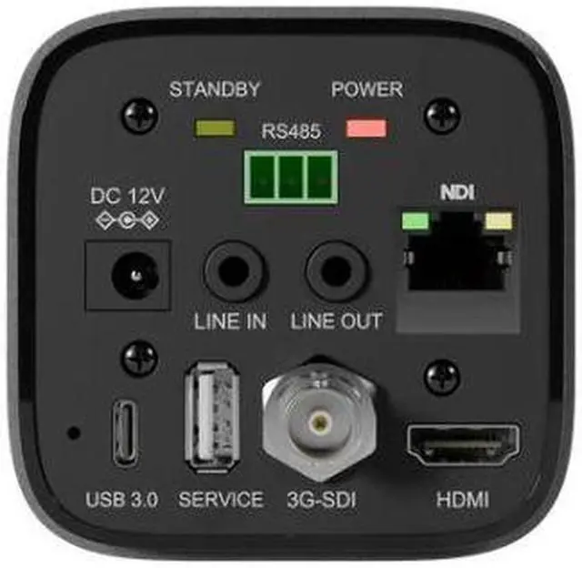 Alt view image 4 of 7 - PTZOptics Studio 4K Camera with 12x Optical Zoom (Gray) Bundle with Delvcam VGRIP-2 LCD Monitor Multi-Arm Clamp Mount