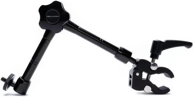 Alt view image 7 of 7 - PTZOptics Studio 4K Camera with 12x Optical Zoom (White) Bundle with Delvcam VGRIP-2 LCD Monitor Multi-Arm Clamp Mount