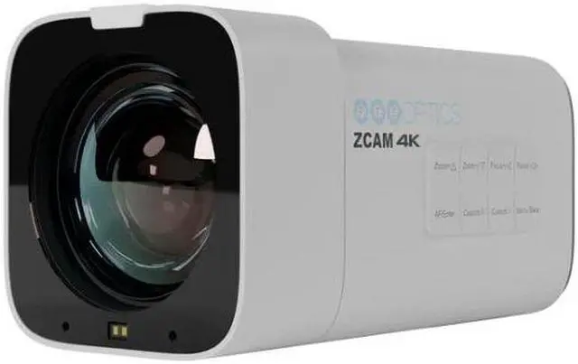 Alt view image 2 of 7 - PTZOptics Studio 4K Camera with 12x Optical Zoom (White) Bundle with Delvcam VGRIP-2 LCD Monitor Multi-Arm Clamp Mount