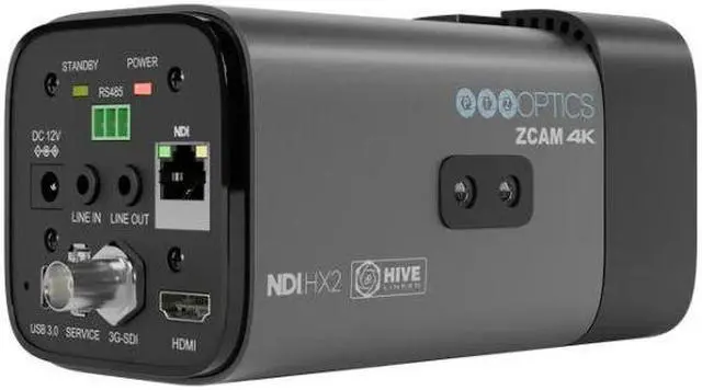 Alt view image 5 of 7 - PTZOptics Studio 4K Camera with 20x Optical Zoom (Gray) Bundle with Delvcam VGRIP-2 LCD Monitor Multi-Arm Clamp Mount