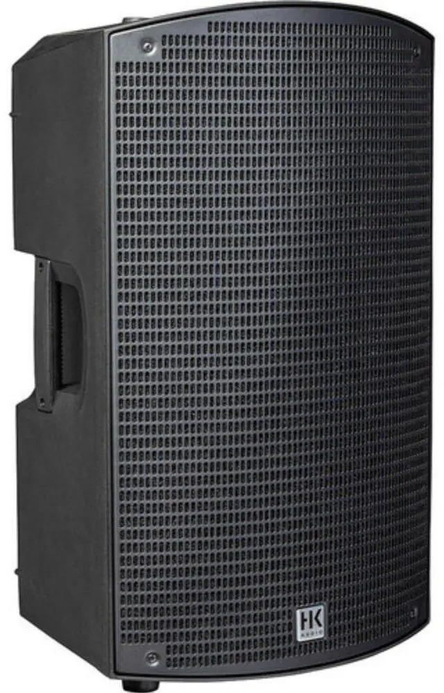 Alt view image 2 of 7 - HK AUDIO SONAR 112 Xi 2-Way 1200W 12" Powered Speaker Bundle with Auray Speaker Stand Bag 51" Interior (Black), Auray SS-4420 Steel Speaker Stand, Kellards XLR-P20T Pro 20' XLR Cable