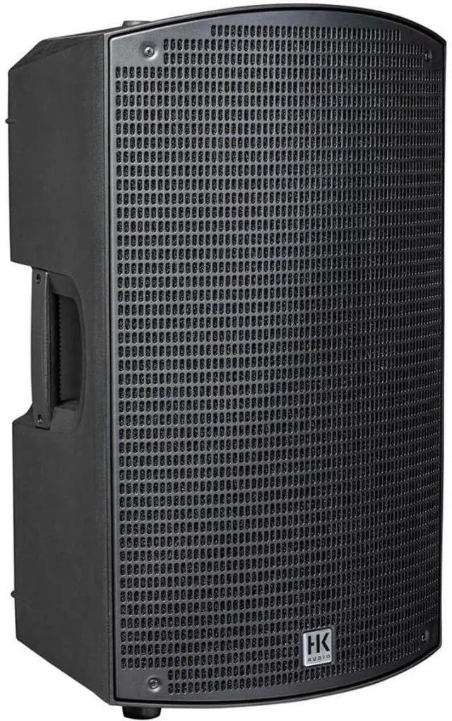 Alt view image 2 of 7 - HK AUDIO SONAR 115 Xi 2-Way 1200W 15" Powered Speaker Bundle with Auray Speaker Stand Bag 51" Interior (Black), Auray SS-4420 Steel Speaker Stand, Kellards XLR-P20T Pro 20' XLR Cable