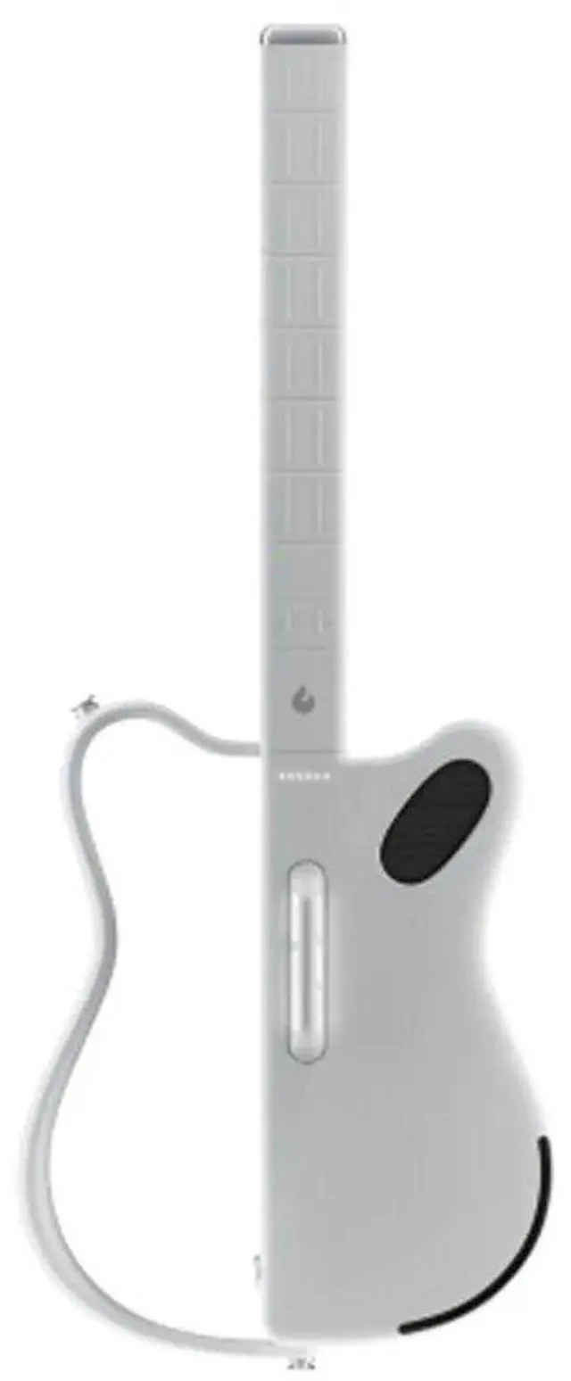 Main image of LAVA GENIE 9270002 Sampler Guitar, No Strings Attached, Hundreds of Instrument Presets, Onboard Speaker, Foldable, Detachable, White, 30.5 inch.