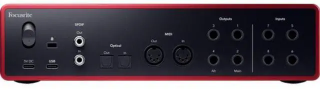 Alt view image 6 of 7 - Focusrite Scarlett 18i16 USB-C Audio/MIDI Interface (4th Generation) Bundle with Kellards XLR-P20T Pro 20 ft XLR Microphone Cable Mixers, Recording Studios, and Podcasts - Black (4 Pack)