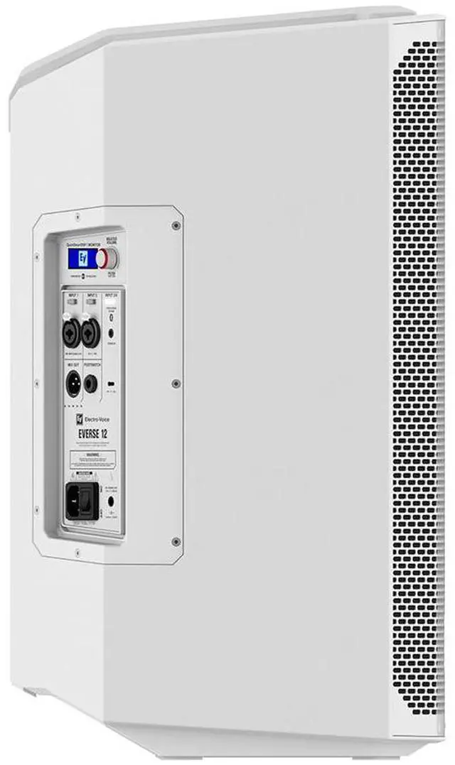 Alt view image 4 of 7 - Electro-Voice EVERSE 12 Weatherized Battery-Powered Loudspeaker with Bluetooth Audio and Control (White) Bundle with 20' XLR Cable, Speaker Stand and Speaker Stand Bag 51"