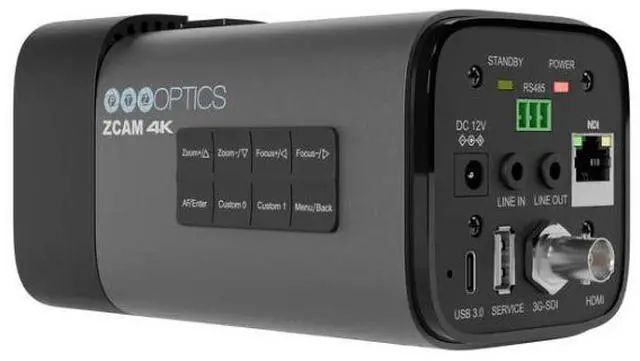 Alt view image 5 of 7 - PTZOptics Studio 4K Camera with 20x Optical Zoom (Gray)