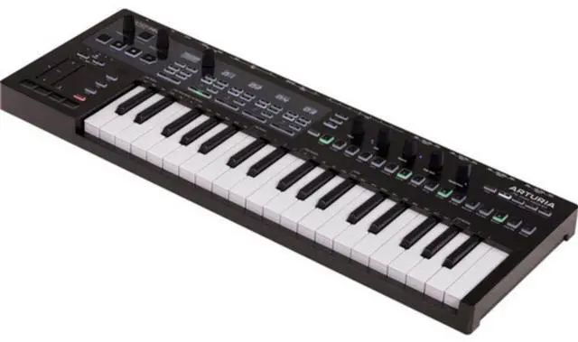Alt view image 4 of 7 - Arturia KeyStep Pro 37-key Controller & Sequencer - Chroma Bundle with Auray FP-P1L Universal Piano-Style Sustain Pedal, Polsen HPC-A30 Closed-Back Studio Monitor Headphones