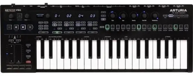Alt view image 3 of 7 - Arturia KeyStep Pro 37-key Controller & Sequencer - Chroma Bundle with Auray FP-P1L Universal Piano-Style Sustain Pedal, Polsen HPC-A30 Closed-Back Studio Monitor Headphones
