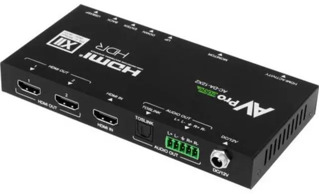 Alt view image 2 of 7 - AVPro Edge 1x2 HDMI 2.1b Distribution Amplifier