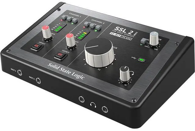 Alt view image 5 of 7 - Solid State Logic SSL 2 MKII - 2x2 USB Audio Interface Bundle with Aston Microphones Element Microphone KIT and Kellards XLR-P20T Pro 20 ft XLR Microphone Cable, XLR Male to Female Cable