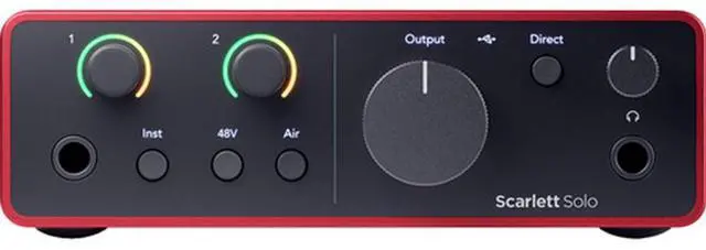 Alt view image 4 of 7 - Focusrite Scarlett Solo USB-C Audio Interface (4th Gen) Bundle with Aston Microphones Element Microphone KIT and Kellards XLR-P20T Pro 20 ft XLR Microphone Cable, XLR Male to Female Cable 3-Pin