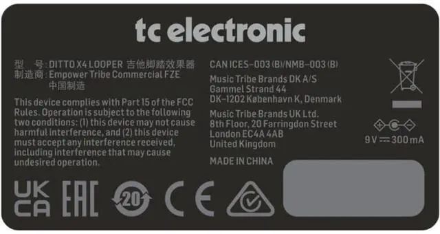 Alt view image 5 of 5 - TC Electronic Ditto X4 Looper Pedal