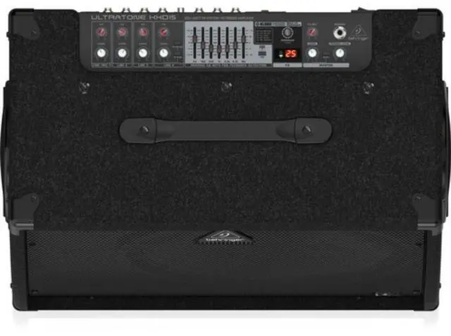 Alt view image 5 of 6 - Behringer Ultratone KXD15 600W 4-Channel PA System and Keyboard Amplifier with 15" Turbosound Speaker