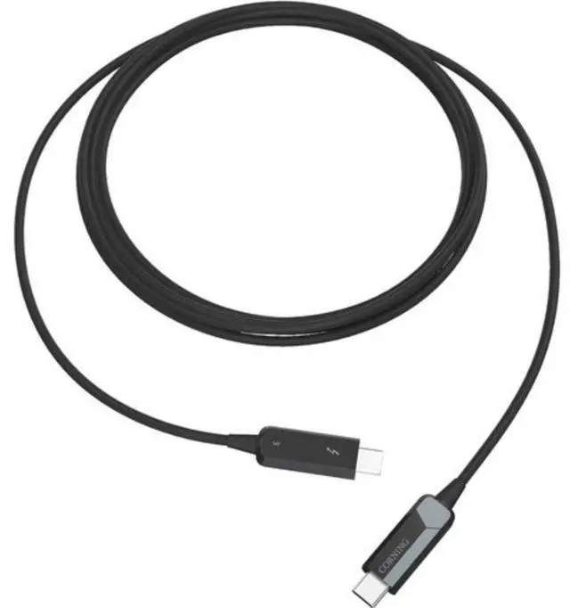 Alt view image 2 of 2 - Corning Optical Cables Thunderbolt 3 USB Male Optical Cable, 10m