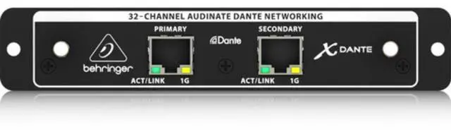 Alt view image 2 of 3 - Behringer X-DANTE High-Performance 32-Channel Audinate Dante Expansion Card for X32