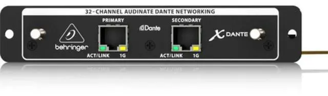 Alt view image 3 of 3 - Behringer X-DANTE High-Performance 32-Channel Audinate Dante Expansion Card for X32