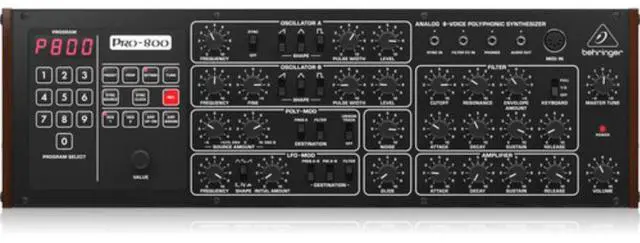 Alt view image 3 of 5 - Behringer Pro-800 8-Voice Polyphonic Analog Synthesizer