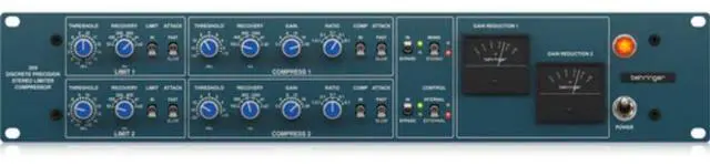Alt view image 3 of 5 - Behringer 369 2-channel Rackmounted Stereo Compressor