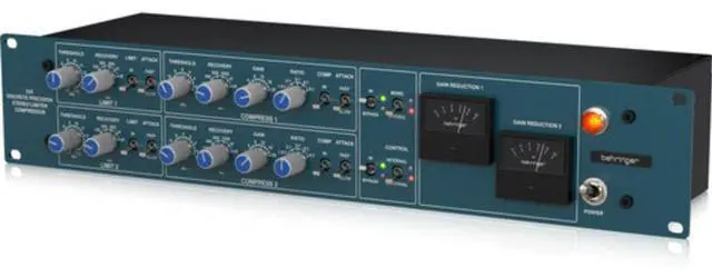 Alt view image 4 of 5 - Behringer 369 2-channel Rackmounted Stereo Compressor