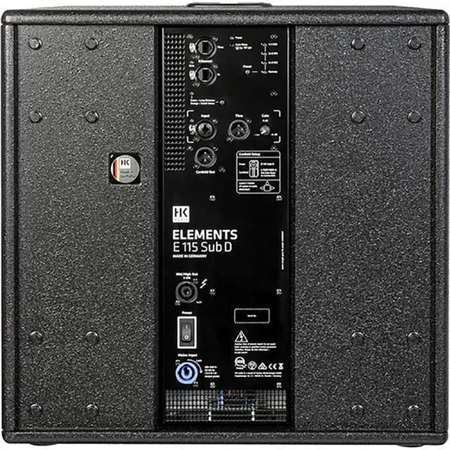 Alt view image 6 of 7 - HK AUDIO E 115 SUB D 2400W 15" Powered Subwoofer Bundle with 2x HK AUDIO E 835 Mid/High Powered Column Line Array Speaker Unit