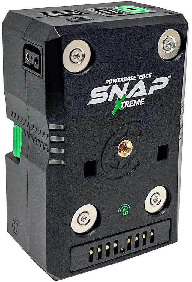 Alt view image 2 of 7 - Core SWX Powerbase Edge SNAP Xtreme Smart-Stacking Battery (98Wh) Bundle with Core SWX Snap It Gold Mount Conversion Plate