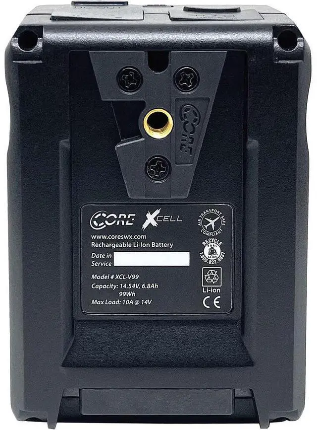 Alt view image 4 of 7 - Core SWX XCell Micro-Sized Smart Battery (99Wh, V-Mount) Bundle with Core SWX XPD-45 Universal 45W USB-C PD Wall Charger with Cable