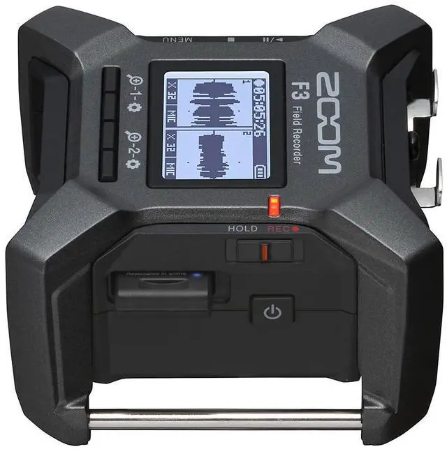 Alt view image 4 of 7 - Zoom F3 2-Input / 2-Track Portable Field Recorder with Pro Field Kit Bundle with 64GB microSDXC Memory Card, Mounting Plate for Zoom F3 and XLR-P20T Pro 20 ft XLR Microphone Cable