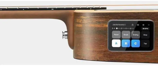 Alt view image 5 of 7 - LAVA ME 4 Solid Spruce Top Series,HILAVA 2.0 Smart Acoustics Electric Guitars, Woodgrain Brown/Burlywood