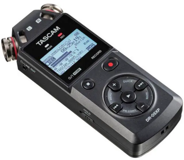 Alt view image 2 of 7 - TASCAM DR-05XP 2-Channel 32-Bit Float Portable Audio Recorder