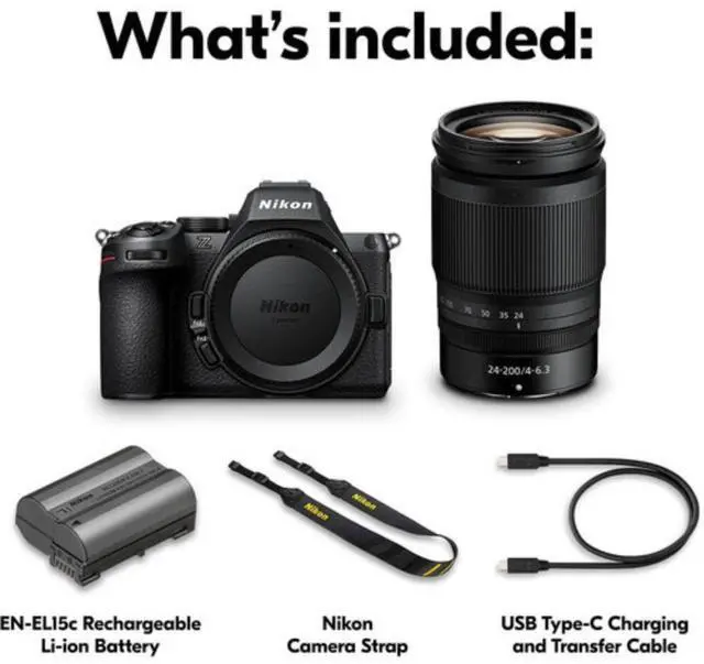 Alt view image 7 of 7 - Nikon Z5 II Mirrorless Camera with 24-200mm f/4-6.3 Lens