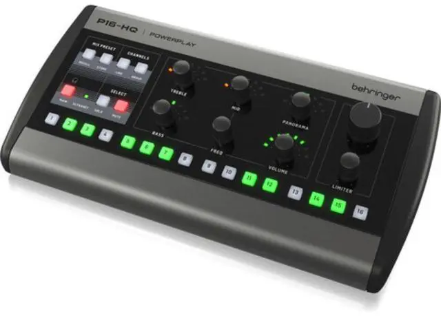 Alt view image 5 of 7 - Behringer P16-HQ 16-Channel Personal Monitoring Mixer Bundle with Behringer Mounting Bracket for P16-M