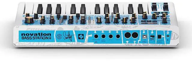 Alt view image 3 of 7 - Novation Bass Station II Swifty Edition  Limited-Edition Paraphonic Analogue Bass Synthesiser with 60 New Artist Patches, AFX Mode, USB Powered, Dual Oscillators, Filters, and a Unique Colorway