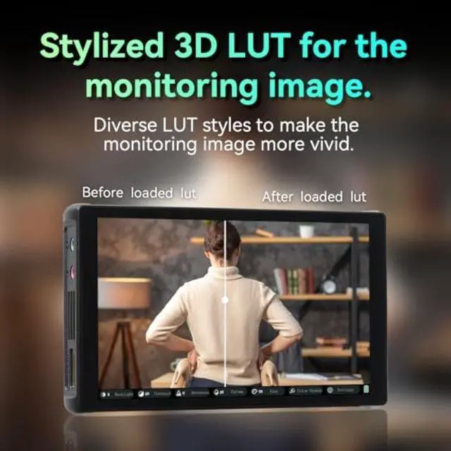 Alt view image 4 of 7 - Portkeys PT5 III Camera Monitor 5.4" 800nits Bundle with Pawa NP-F550 Lithium-Ion Battery Pack (7.4V, 2000mAh), Watson Compact AC/DC Charger for L&M Series Batteries