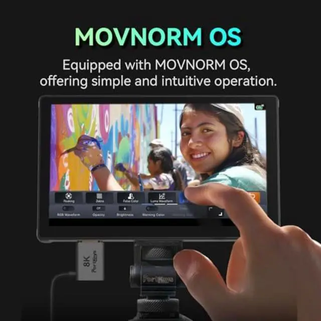 Alt view image 3 of 7 - Portkeys PT5 III Camera Monitor 5.4" 800nits Bundle with Pawa NP-F550 Lithium-Ion Battery Pack (7.4V, 2000mAh), Watson Compact AC/DC Charger for L&M Series Batteries