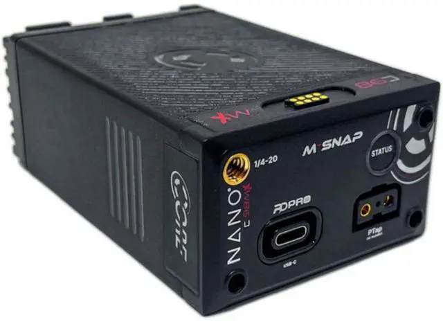 Alt view image 2 of 6 - Core SWX NANO-C98MX HDV Battery with Ring LED Gauge (98Wh, Canon BP-A)