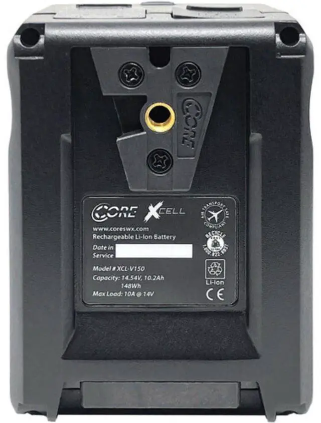 Alt view image 2 of 6 - Core SWX XCell Micro-Sized Smart Battery (148Wh, V-Mount) (Pair) Bundle with Core SWX XPD-45 Universal 45W USB-C PD Wall Charger with Cable