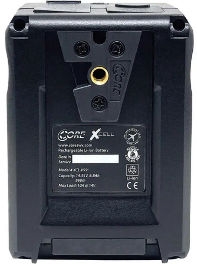 Alt view image 5 of 7 - Core SWX XCell Micro-Sized Smart Battery (99Wh, V-Mount) Bundle with Core SWX XPD-45 Universal 45W USB-C PD Wall Charger with Cable