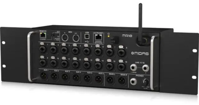 Alt view image 6 of 6 - Midas MR18 18-Input Digital Mixer for iPad/Android Tablets with Wi-Fi and USB Audio Interface
