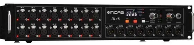 Main image of Midas DL16 I/O Stage Box with 16 Preamps