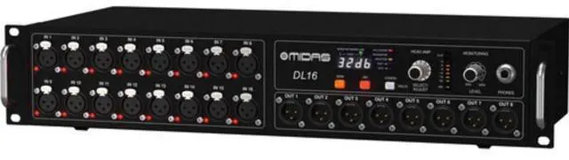 Alt view image 4 of 5 - Midas DL16 I/O Stage Box with 16 Preamps