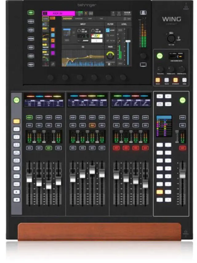 Alt view image 3 of 7 - Behringer WING COMPACT 48-Channel / 28-Bus Full-Stereo Digital Mixing Console (Pro Black)