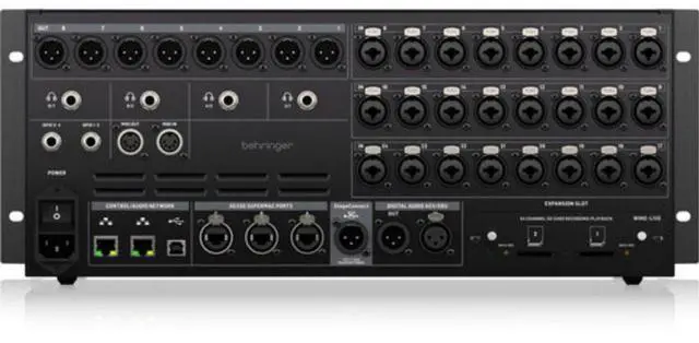 Alt view image 6 of 6 - Behringer WING RACK 48-Channel / 28-Bus Full-Stereo Digital Mixing Console (Pro Black, 4 RU)