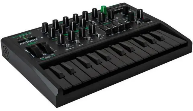 Alt view image 5 of 7 - Arturia Micro Brute UFO Bundle with Polsen HPC-A30 Closed-Back Studio Monitor Headphones, Kellards MID-P10T Pro MIDI to MIDI Cable 10 Feet