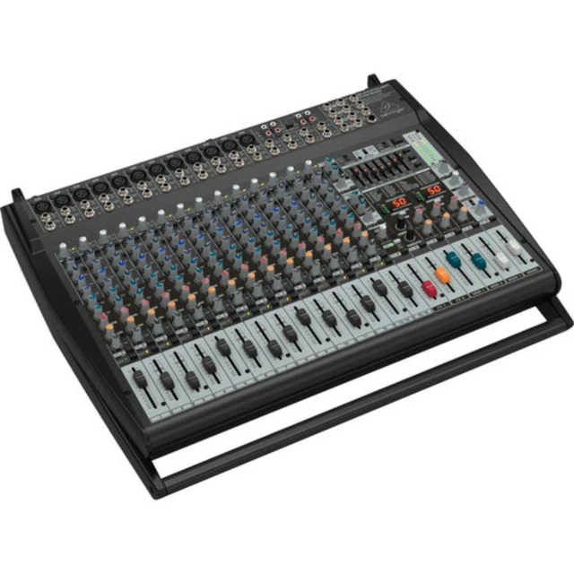 Alt view image 3 of 5 - Behringer Europower PMP6000 1600W 20-Input Powered PA Mixer with Dual Multi-FX Processor and Feedback Eliminator