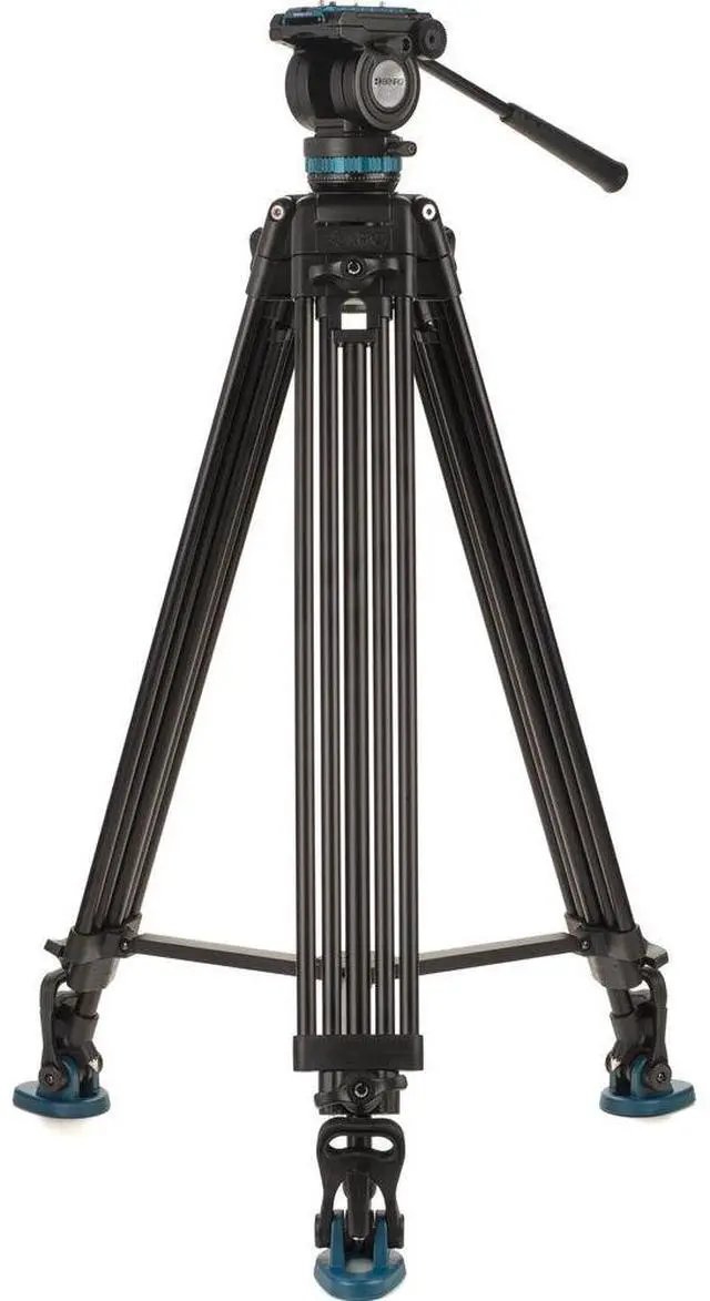 Alt view image 8 of 20 - Benro Video Tripod with Head 15lb Payload Continuous Pan Drag (KH26PC)
