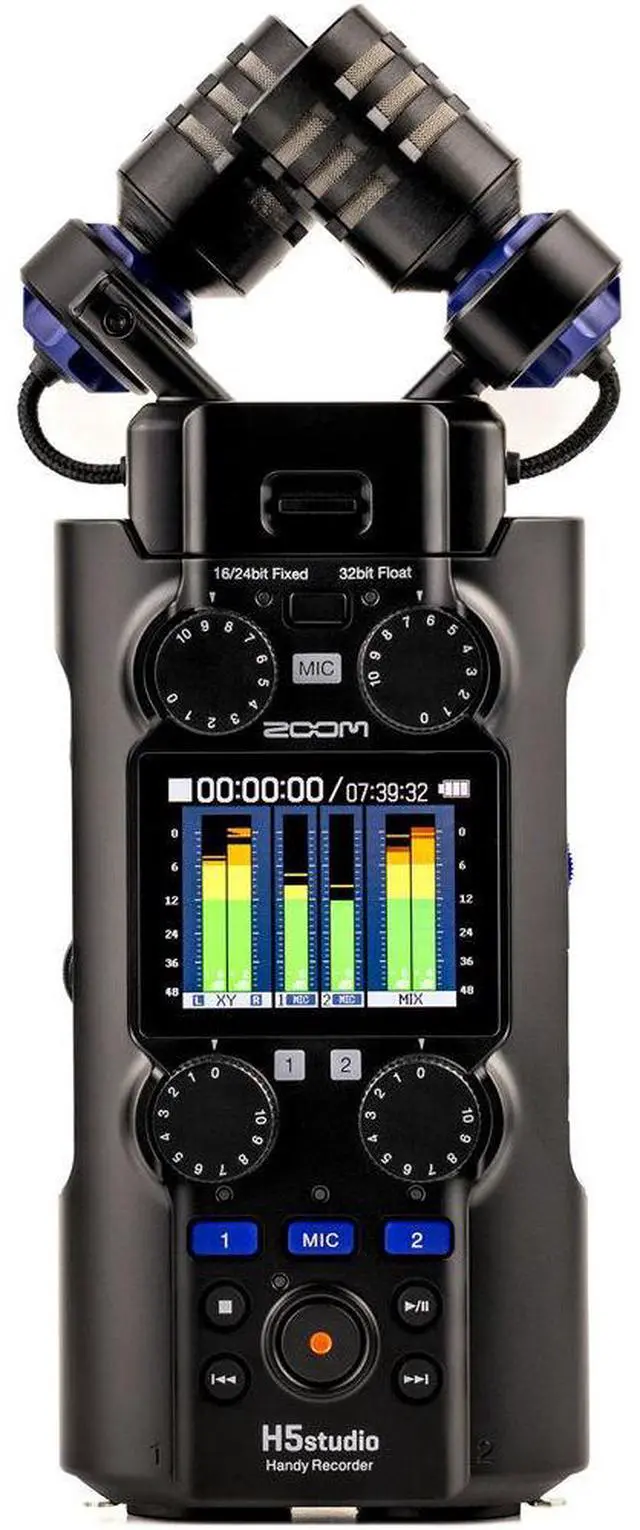 Alt view image 3 of 7 - Zoom H5studio 4-Track Handy Recorder with 32-Bit Float Recording and Pro Kit Bundle with Sennheiser MKE 600 Shotgun Microphone, Auray WSS-2014 Professional Windshield for Shotgun Microphones - (14cm)
