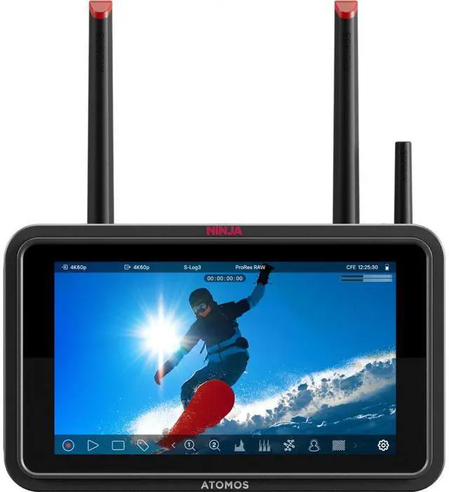 Alt view image 5 of 7 - Atomos Ninja TX 5.2" Camera to Cloud Monitor/Recorder Bundle with Monitor Mount & Sun Hood